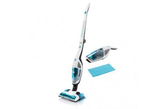 Belaidis dulkių siurblys-šluota 3in1 ETA444990010 MONETO AQUA PLUS, 18V Li-ion baterija baltas/žalias