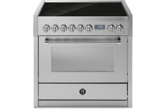 90cm pločio indukcinė viryklė su el orkaite Steel  Genesi  G9F-5FI SS